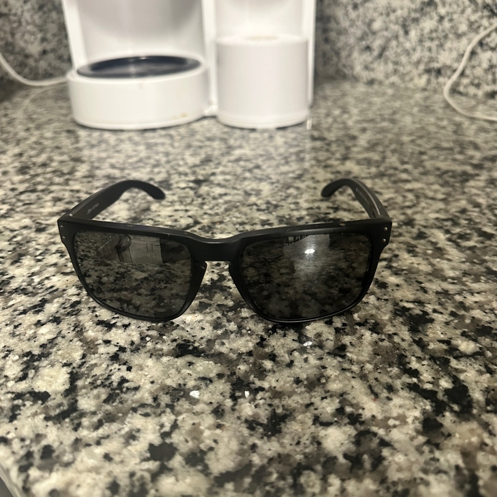 Oakley Black Wayfarer-Inspired Sunglasses